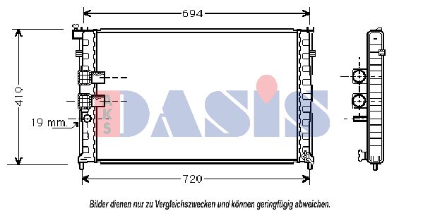 AKS DASIS Radiaator,mootorijahutus 160520N